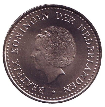 Монета 1 гульден. 1985 год, Нидерландские Антильские острова. UNC. Монета 1 гульден. 1985 год, Нидерландские Антильские острова. UNC.