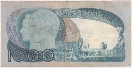 Банкнота 1000 эскудо. 1981 год, Португалия. 03.12.1981. Педру V.