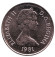 Монета 1/2 кроны. 1981 год, Тёркс и Кайкос. Мельница.