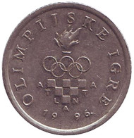 Монета 1 куна. 1996 год, Хорватия. XXVI летние Олимпийские Игры, Атланта 1996. Монета 1 куна. 1996 год, Хорватия. XXVI летние Олимпийские Игры, Атланта 1996.