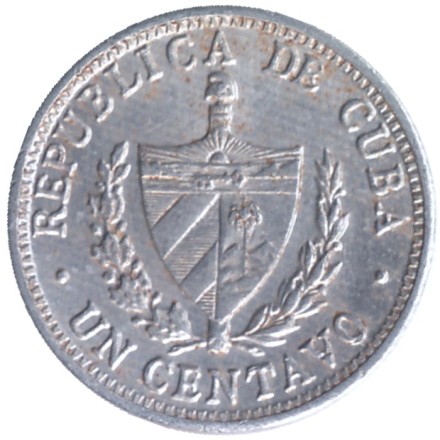 Монета 1 сентаво. 1966 год, Куба. Монета 1 сентаво. 1966 год, Куба.