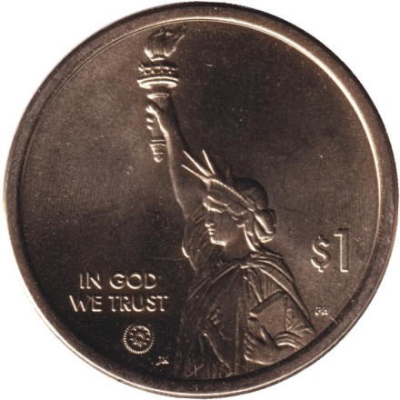 Монета 1 доллар. 2025 год (D), США. Мыс Канаверал. Серия "Американские инновации". Монета 1 доллар. 2025 год (D), США. Мыс Канаверал. Серия "Американские инновации".