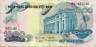 Банкнота 1000 донг. 1972 год, Вьетнам. Банкнота 1000 донг. 1972 год, Вьетнам.