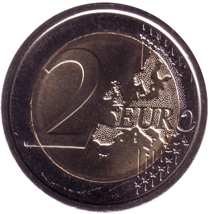 Монета 2 евро. 2010 год, Сан-Марино. Монета 2 евро. 2010 год, Сан-Марино.