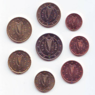 Набор монет евро (8 шт). 2006 год, Ирландия.