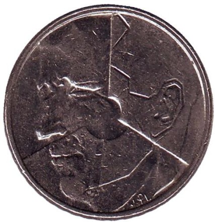 Монета 50 франков. 1990 год, Бельгия. (Belgique)