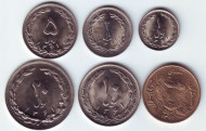 Набор монет Ирана. (6 шт.), Иран. Набор монет Ирана. (6 шт.), Иран.