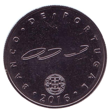 Монета 2,5 евро. 2016 год, Португалия. Музей денег. Монета 2,5 евро. 2016 год, Португалия. Музей денег.