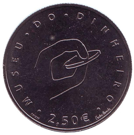 Монета 2,5 евро. 2016 год, Португалия. Музей денег.