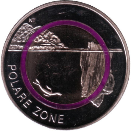 Монета 5 евро. 2021 год (G), Германия. Полярная зона.