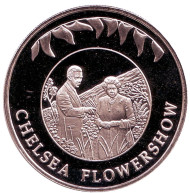 Монета 50 пенсов. 2002 год, Фолклендские острова. Выставка цветов в Челси. Монета 50 пенсов. 2002 год, Фолклендские острова. Выставка цветов в Челси.