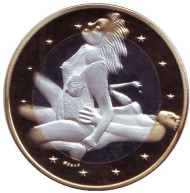 6 эросов (Sex euros). Сувенирный жетон. (Вар. 17) 6 эросов (Sex euros). Сувенирный жетон. (Вар. 17)