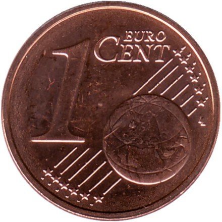 Монета 1 цент. 2022 год, Люксембург.