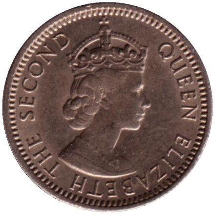 Монета 6 пенсов, 1965 год, Фиджи. Морская черепаха. Монета 6 пенсов, 1965 год, Фиджи. Морская черепаха.