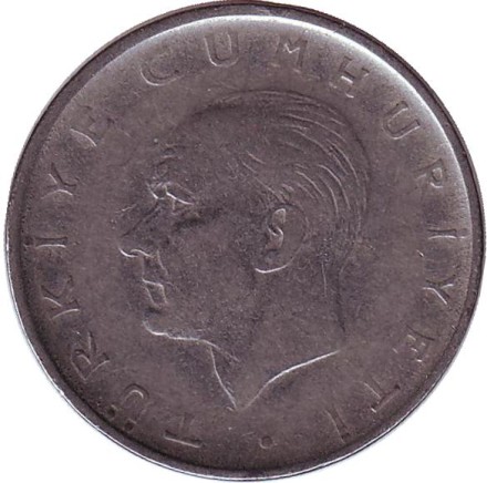 Монета 1 лира. 1963 год, Турция. Монета 1 лира. 1963 год, Турция.