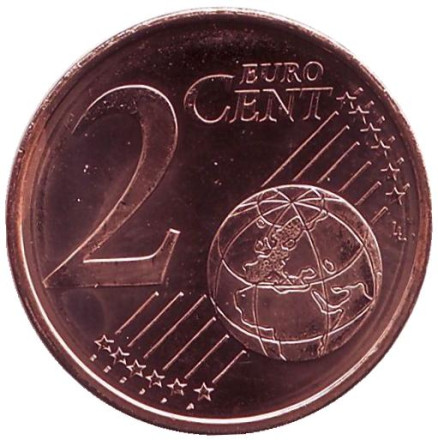 Монета 2 цента, 2000 год, Финляндия.