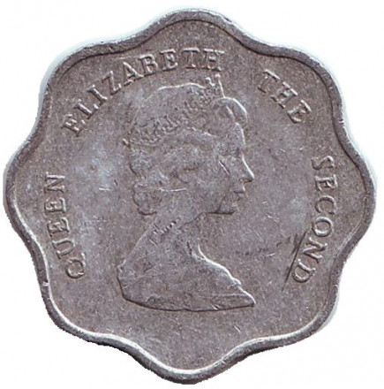 Монета 5 центов. 1992 год, Восточно-Карибские государства. Монета 5 центов. 1992 год, Восточно-Карибские государства.