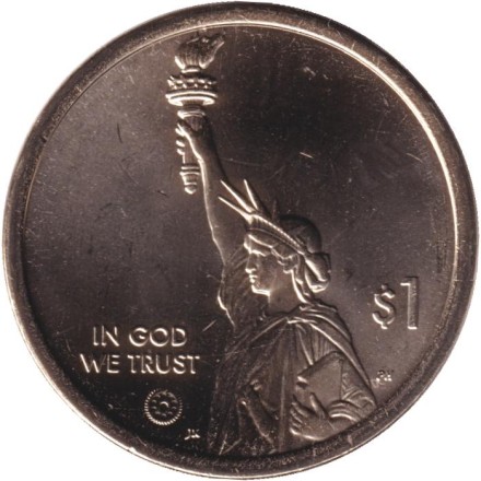 Монета 1 доллар. 2025 год (P), США. Мыс Канаверал. Серия "Американские инновации". Монета 1 доллар. 2025 год (P), США. Мыс Канаверал. Серия "Американские инновации".