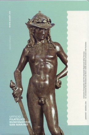 Монета 2 евро. 2016 год, Сан-Марино. 550 лет со дня смерти Донателло.