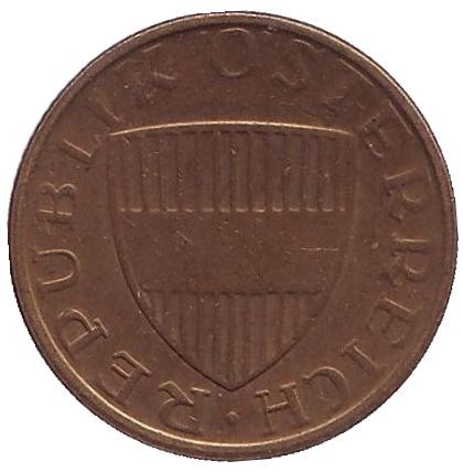 Монета 50 грошей. 1981 год, Австрия. Монета 50 грошей. 1981 год, Австрия.