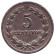 Монета 5 сентаво. 1959 год, Сальвадор.