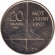 Монета 20 крон. 1999 год, Норвегия. Винланд. Открытие викингами Северной Америки.