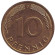 Монета 10 пфеннигов. 1991 год (G), ФРГ. Дубовые листья. Монета 10 пфеннигов. 1991 год (G), ФРГ. Дубовые листья.
