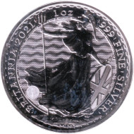 Монета 2 фунта. 2021 год, Великобритания. Стоящая Британия. Монета 2 фунта. 2021 год, Великобритания. Стоящая Британия.