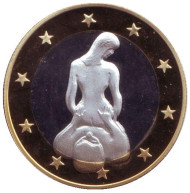6 эросов (Sex euros). Сувенирный жетон. (Вар. 18) 6 эросов (Sex euros). Сувенирный жетон. (Вар. 18)