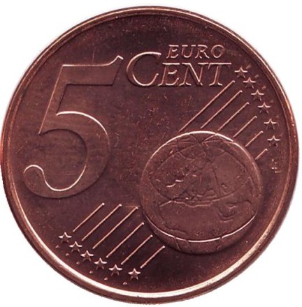 Монета 5 евроцентов. 2003 год, Нидерланды.
