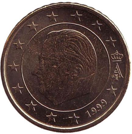 Монета 50 центов. 1999 год, Бельгия.