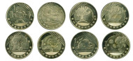 Олимпийские игры в Пекине. Набор монет (8 шт.), 1 юань, 2008 год, Китайская Народная Республика.