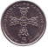 Монета 5 пенсов. 2002 год (AE), Остров Мэн. Кельтский крест.