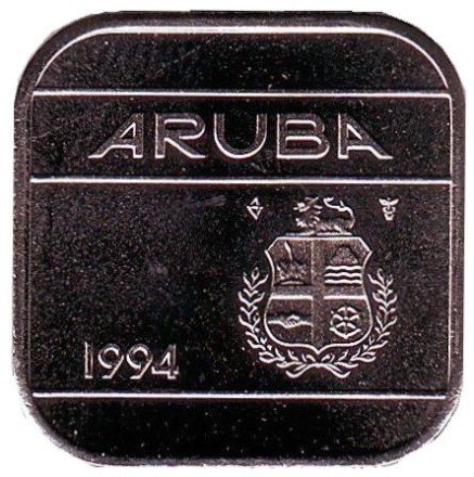 Монета 50 центов. 1994 год, Аруба. Монета 50 центов. 1994 год, Аруба.