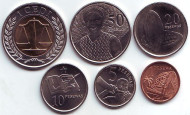 Набор монет Ганы (6 шт.), 2007 год, Гана. Набор монет Ганы (6 шт.), 2007 год, Гана.