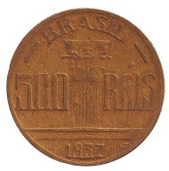 Монета 500 рейсов. 1937 год, Бразилия. Монета 500 рейсов. 1937 год, Бразилия.