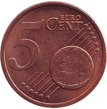 Монета 5 центов, 2009 год, Словакия. Монета 5 центов, 2009 год, Словакия.