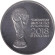 Монета 3 рубля. 2018 год, Россия. Чемпионат мира по футболу 2018, Россия. Кубок. Монета 3 рубля. 2018 год, Россия. Чемпионат мира по футболу 2018, Россия. Кубок.