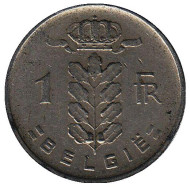 Монета 1 франк. 1951 год, Бельгия. (Belgie) Монета 1 франк. 1951 год, Бельгия. (Belgie)