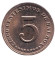 Монета 5 сентесимо. 1983 год, Панама. UNC.