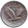 Монета 25 центов. 1929 год, США. (	Отметка монетного двора: "D") Монета 25 центов. 1929 год, США. (	Отметка монетного двора: "D")