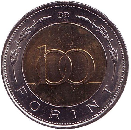 Монета 100 форинтов. 2002 год, Венгрия. 200 лет со дня рождения Лайоша Кошута. Монета 100 форинтов. 2002 год, Венгрия. 200 лет со дня рождения Лайоша Кошута.