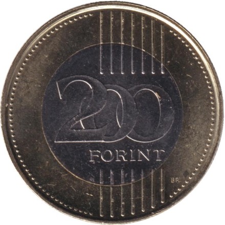 Монета 200 форинтов. 2023 год, Венгрия. 200 лет со дня рождения Шандора Петёфи.