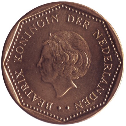 Монета 2,5 гульдена. 2001 год, Нидерландские Антильские острова.