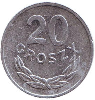 Монета 20 грошей. 1983 год, Польша. Монета 20 грошей. 1983 год, Польша.