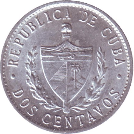 Монета 2 сентаво. 1985 год, Куба. Монета 2 сентаво. 1985 год, Куба.