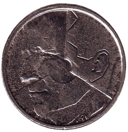 Монета 50 франков. 1991 год, Бельгия. (Belgique) Монета 50 франков. 1991 год, Бельгия. (Belgique)