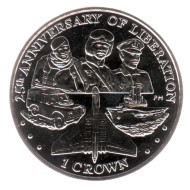 Монета 1 крона, 2007 год, Фолклендские острова. 25-я годовщина освобождения. Монета 1 крона, 2007 год, Фолклендские острова. 25-я годовщина освобождения.