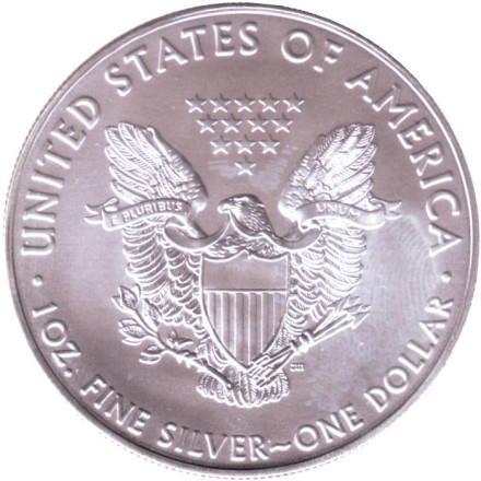 Монета 1 доллар, 2021 год, США. Шагающая свобода.