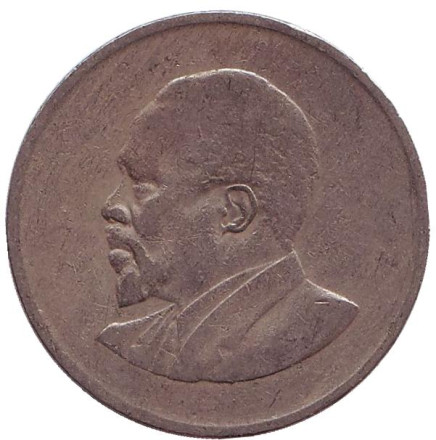 Монета 1 шиллинг. 1968 год, Кения. Монета 1 шиллинг. 1968 год, Кения.